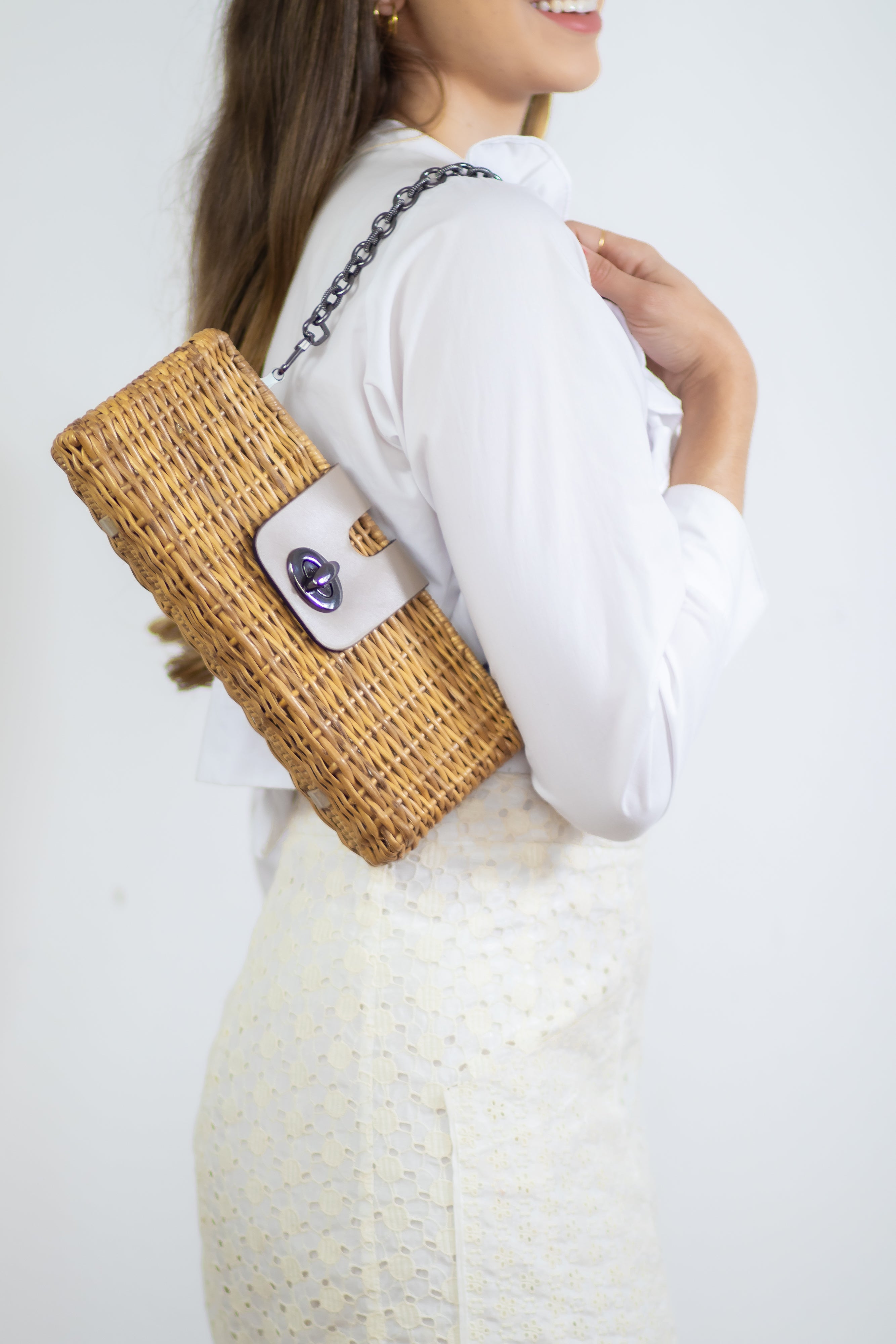 Bolsa Alessia Off White