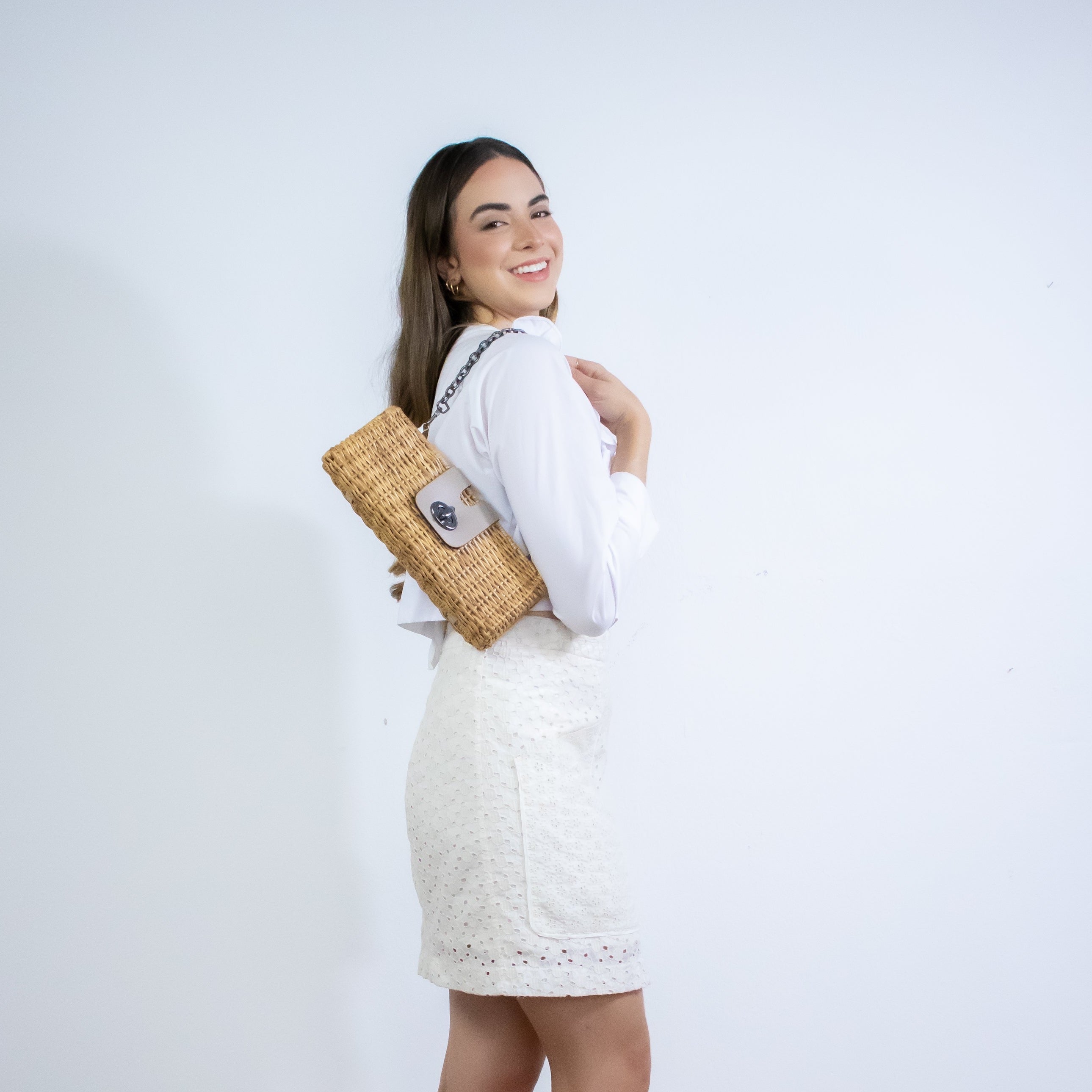 Bolsa Alessia Off White