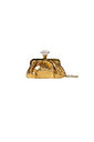 Clutch Noir Escama Ouro