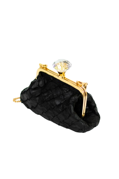 Clutch Noir Pirarucu Preto