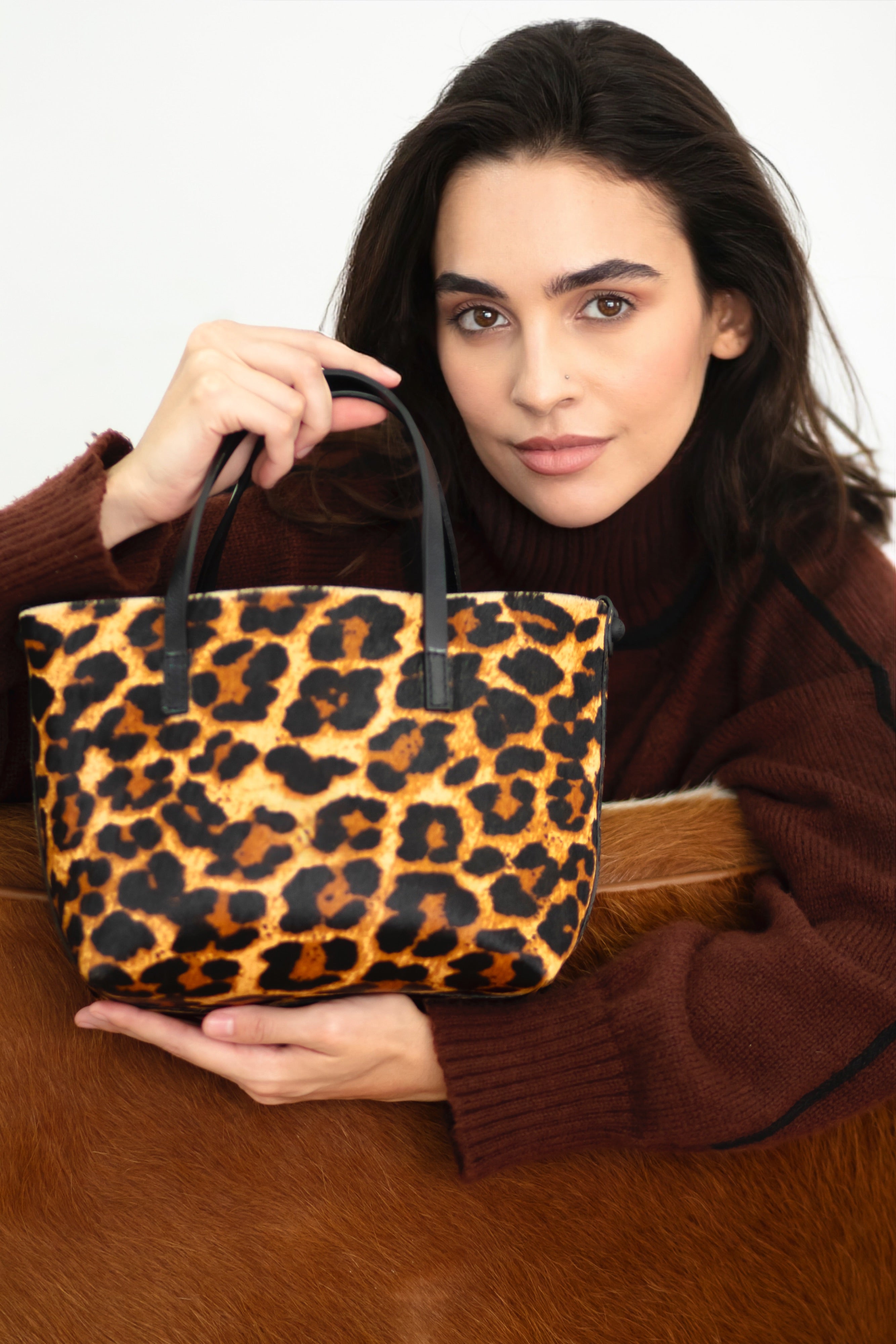 Bolsa Flora Pêlo Onça
