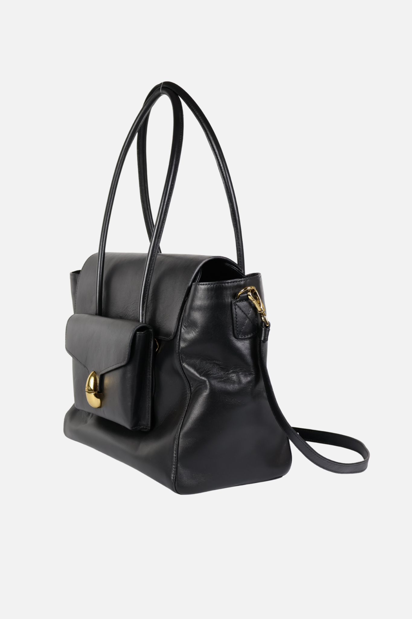Bolsa Cubel Couro Preto