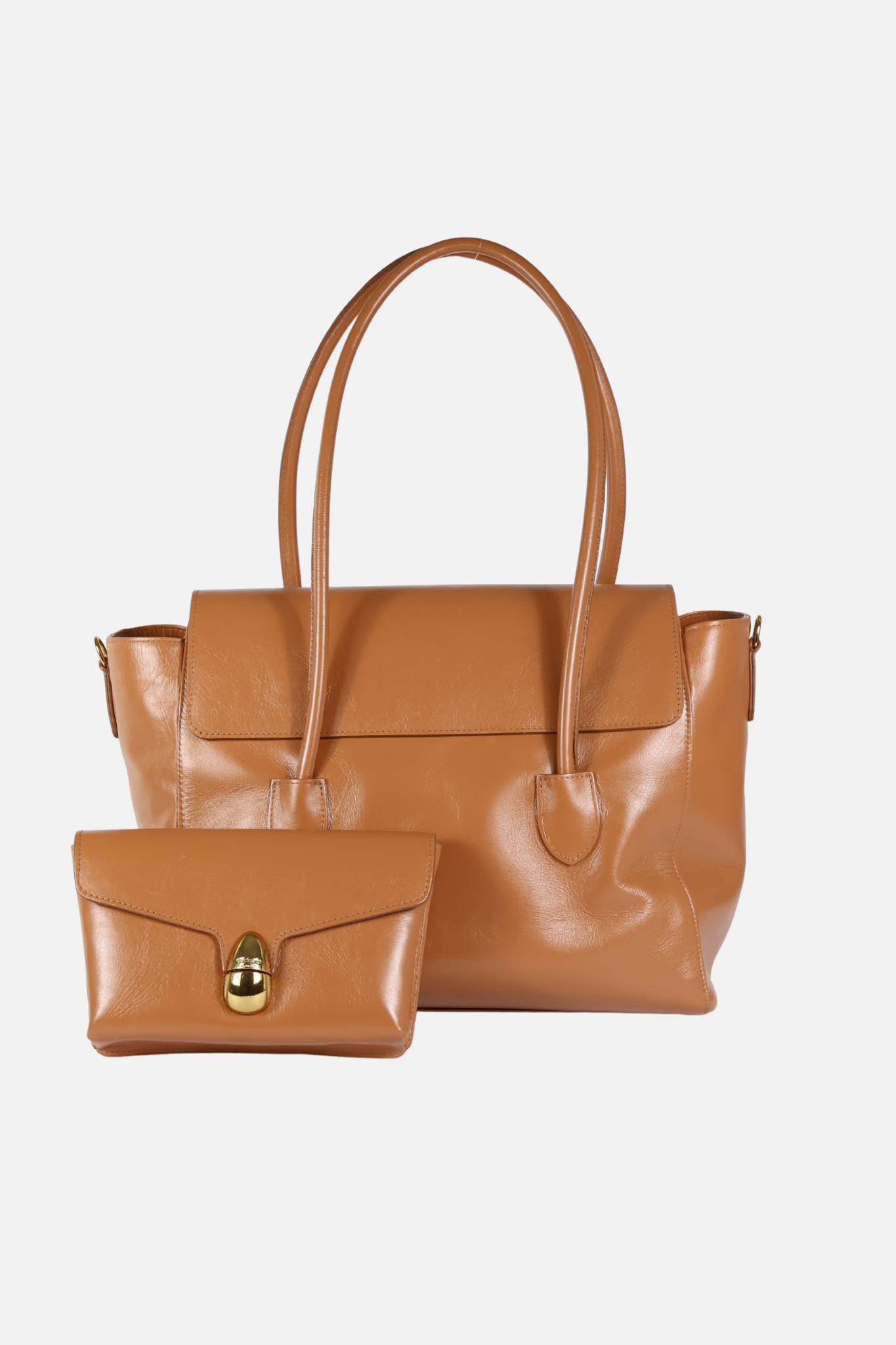 Bolsa Cubel Couro Camel