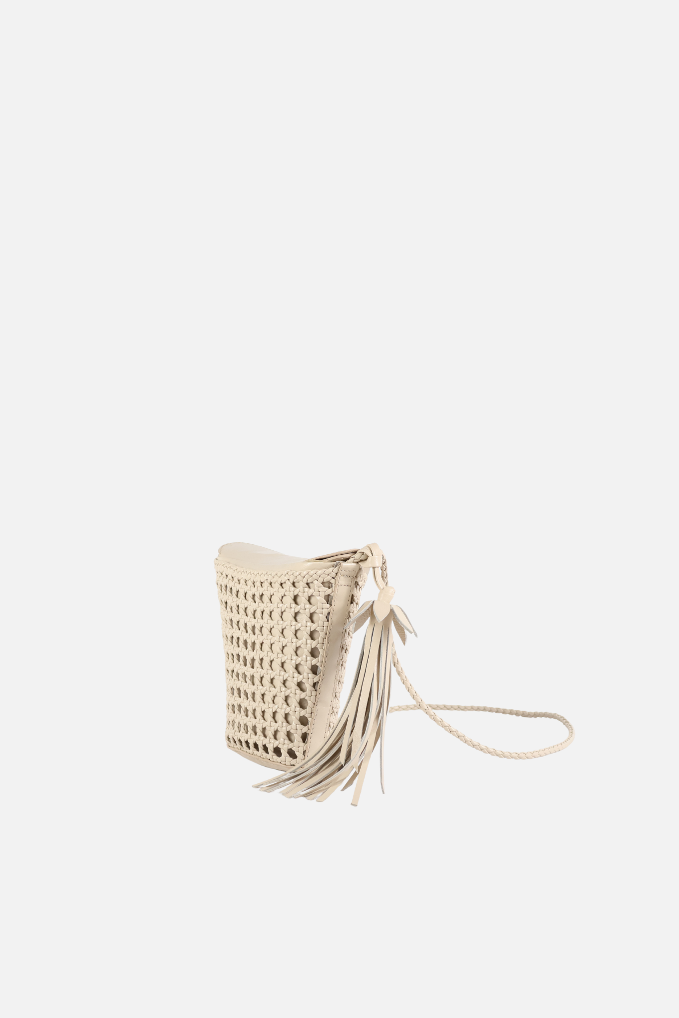 Bolsa Volterra Couro Off White