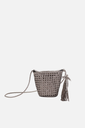 Bolsa Volterra Couro Prata Velho