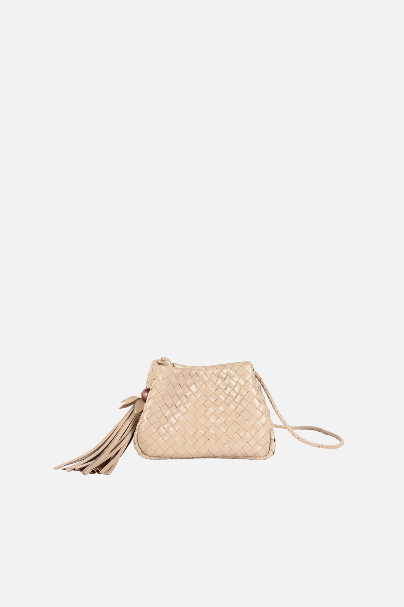 Bolsa Laura Couro Tressê Nude