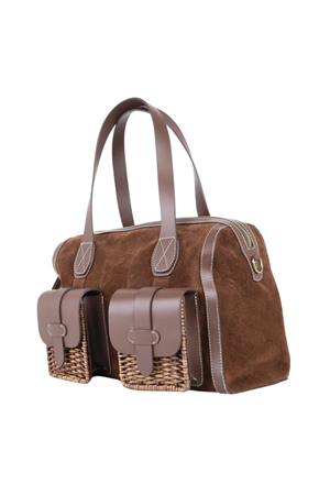 Bolsa Parsons Camurça Chocolate