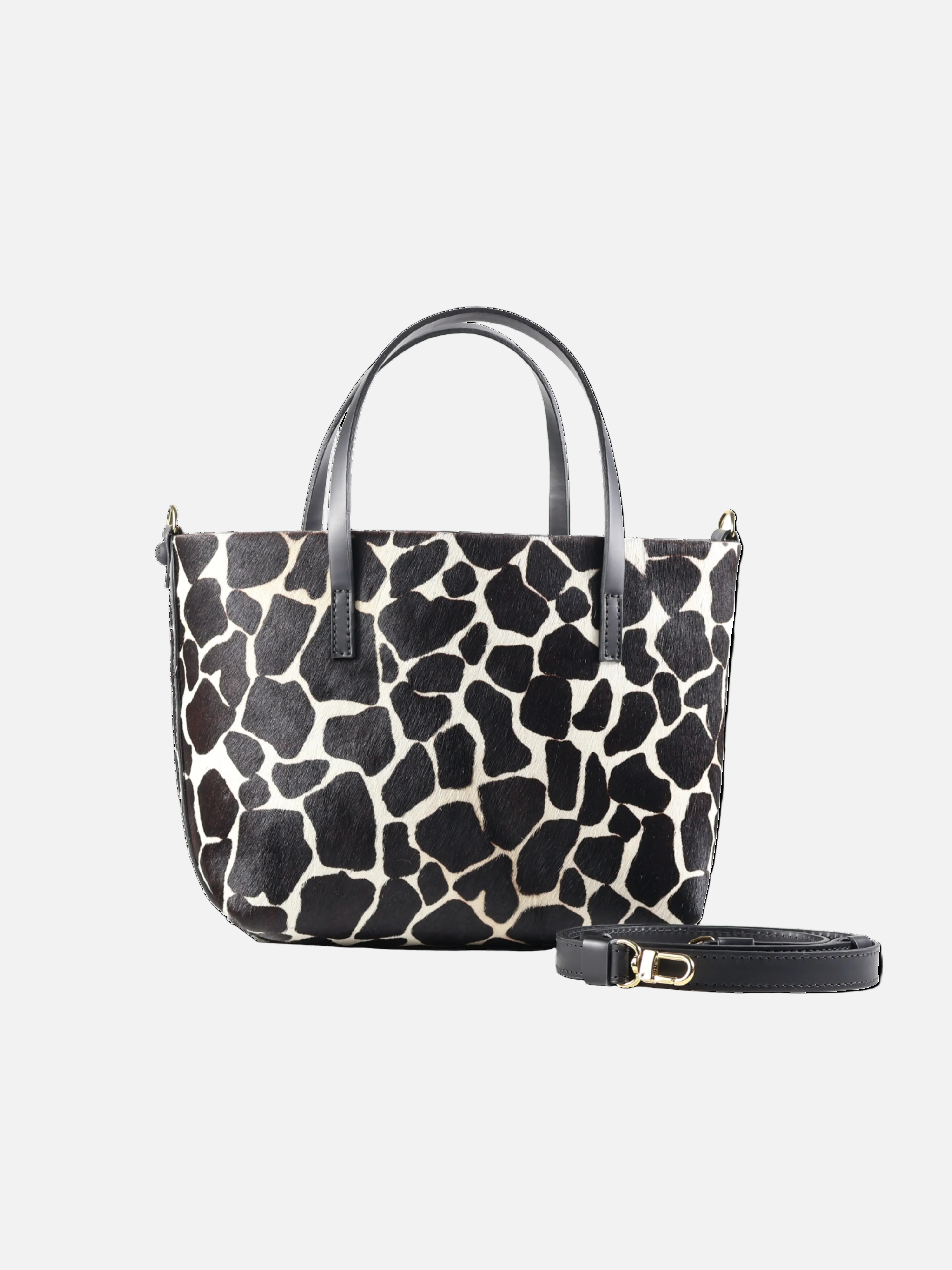 Bolsa Flora Pêlo Girafa Preta