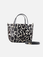 Bolsa Flora Pêlo Girafa Preta