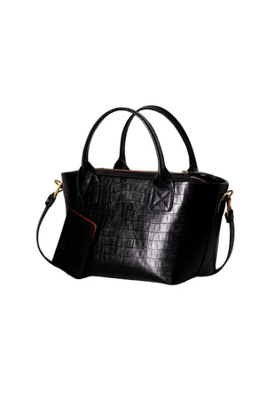 Bolsa Mical Croco Preto