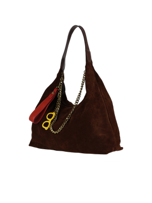 Hobo Bag Camurça Chocolate