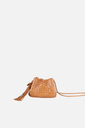 Bolsa Laura Couro Tressê Camel