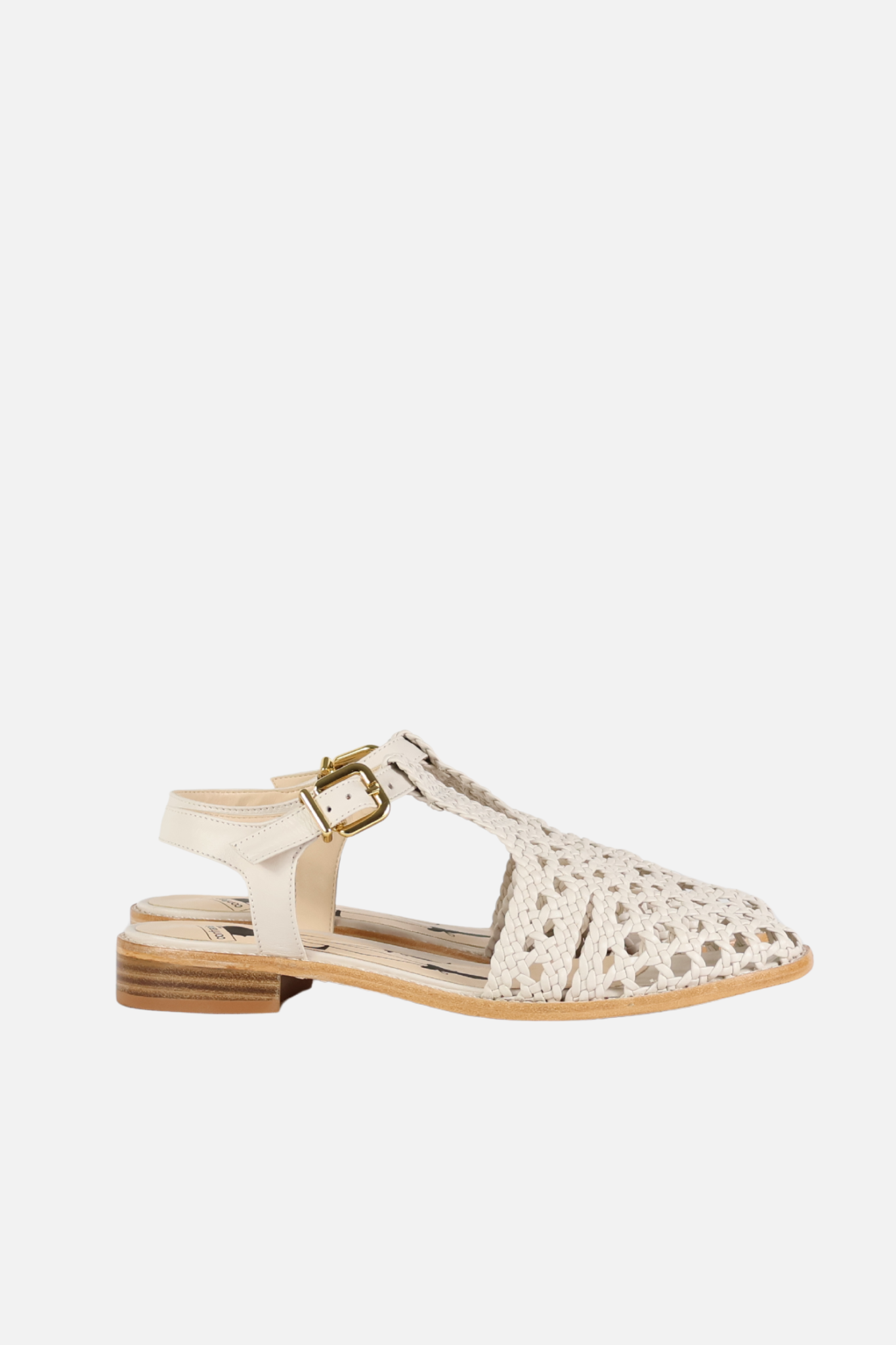 Rasteira Monique Couro Off White