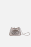 Bolsa Laura Couro Tressê Prata