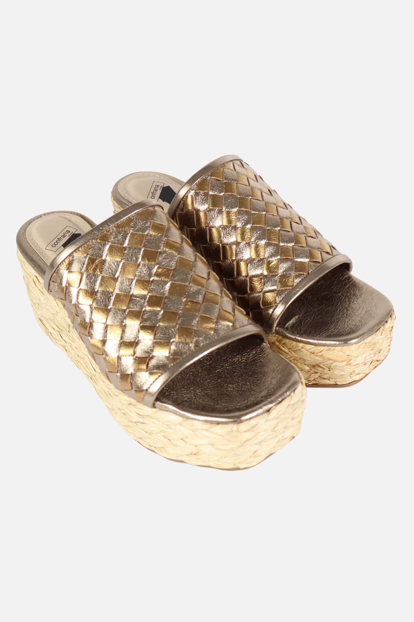 Tamanco Stella Couro Bronze