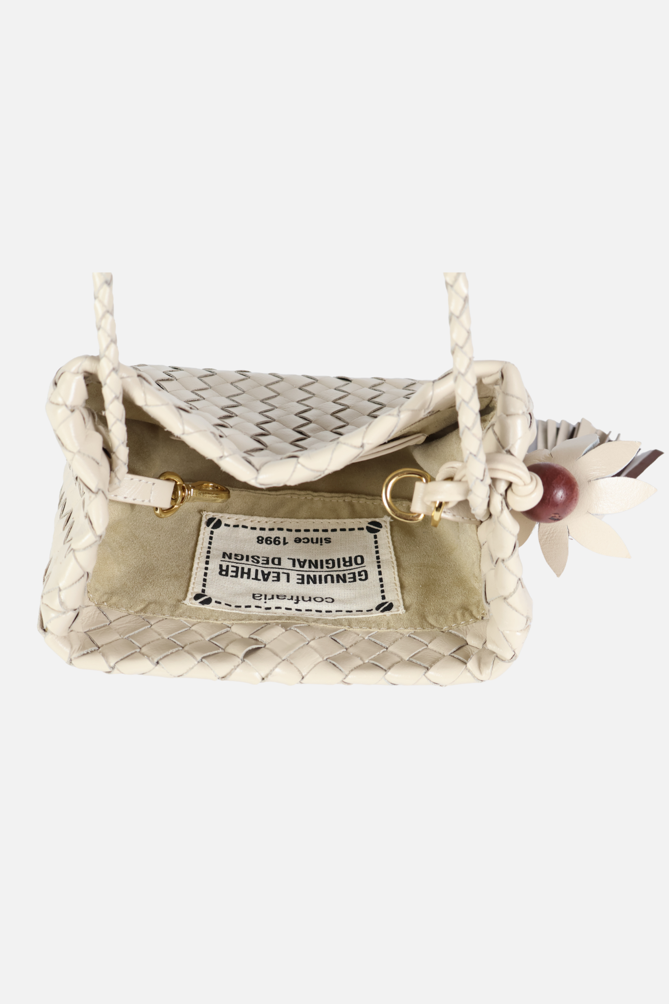 Bolsa Laura Couro Tressê Off