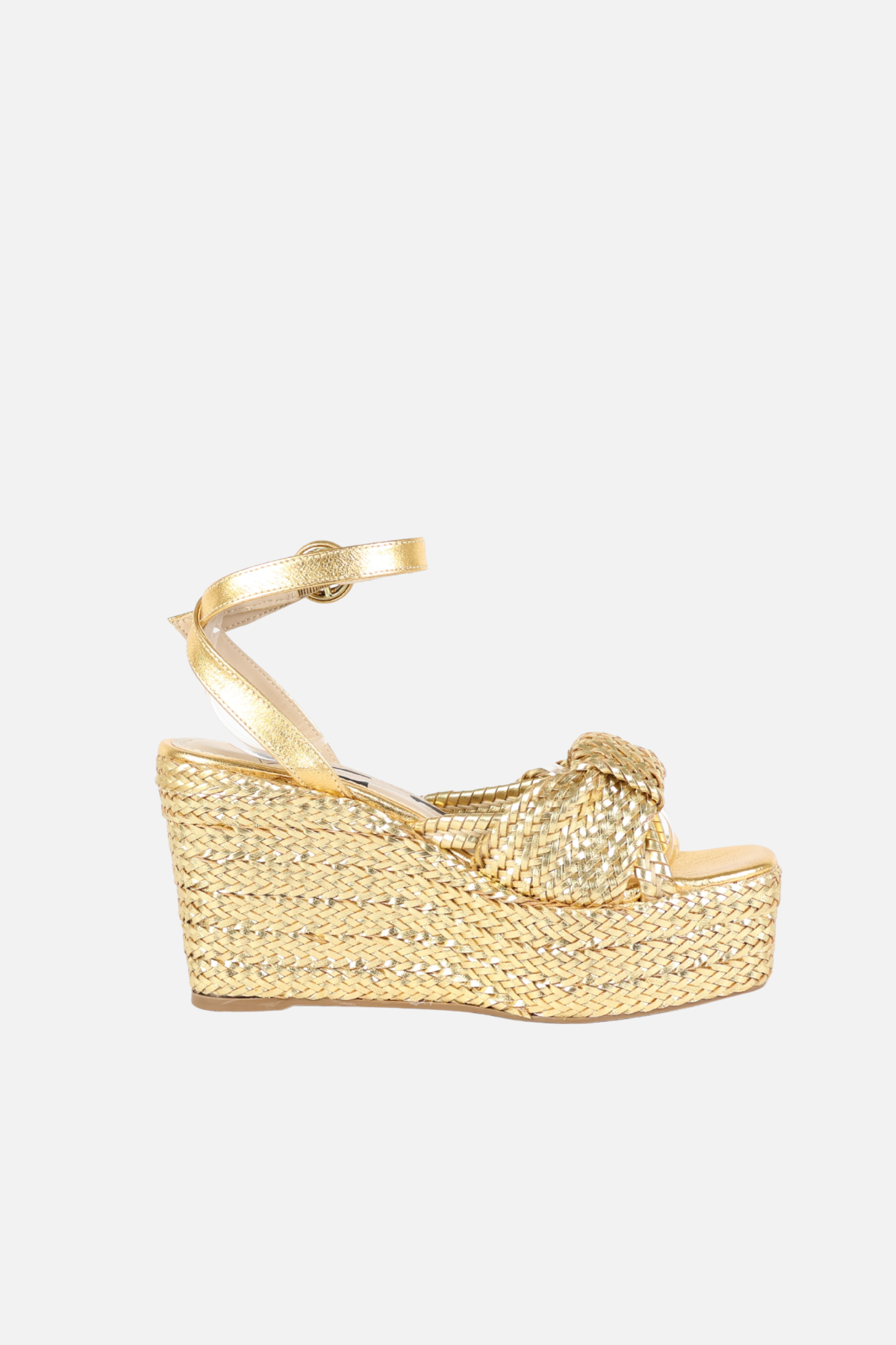Tamanco Ash Couro Ouro Light