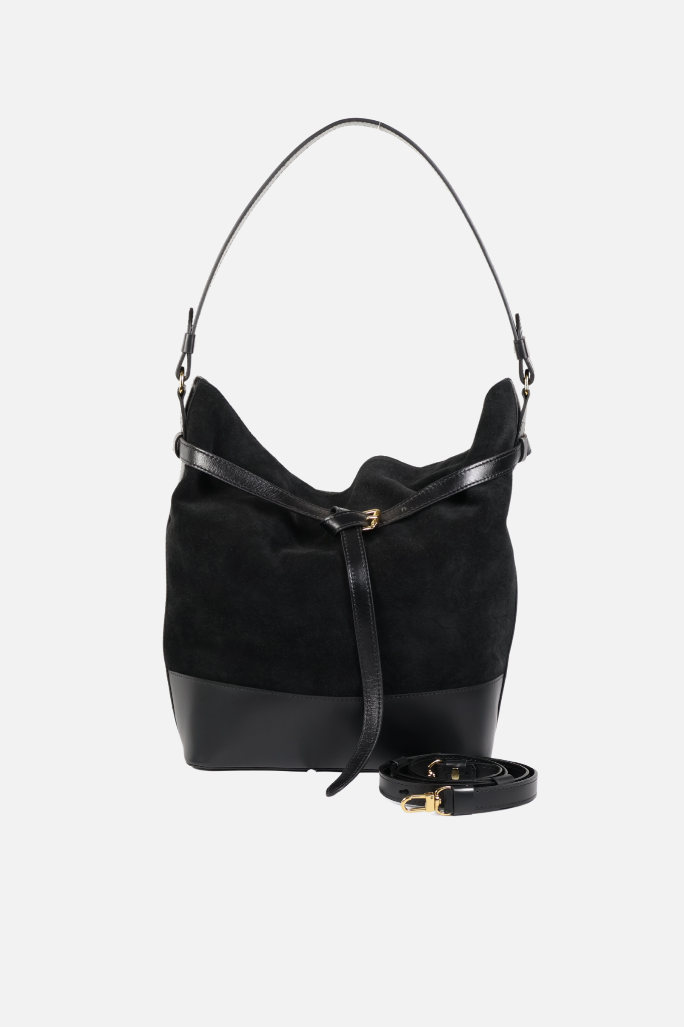 Bolsa Aspen Camurça Preta
