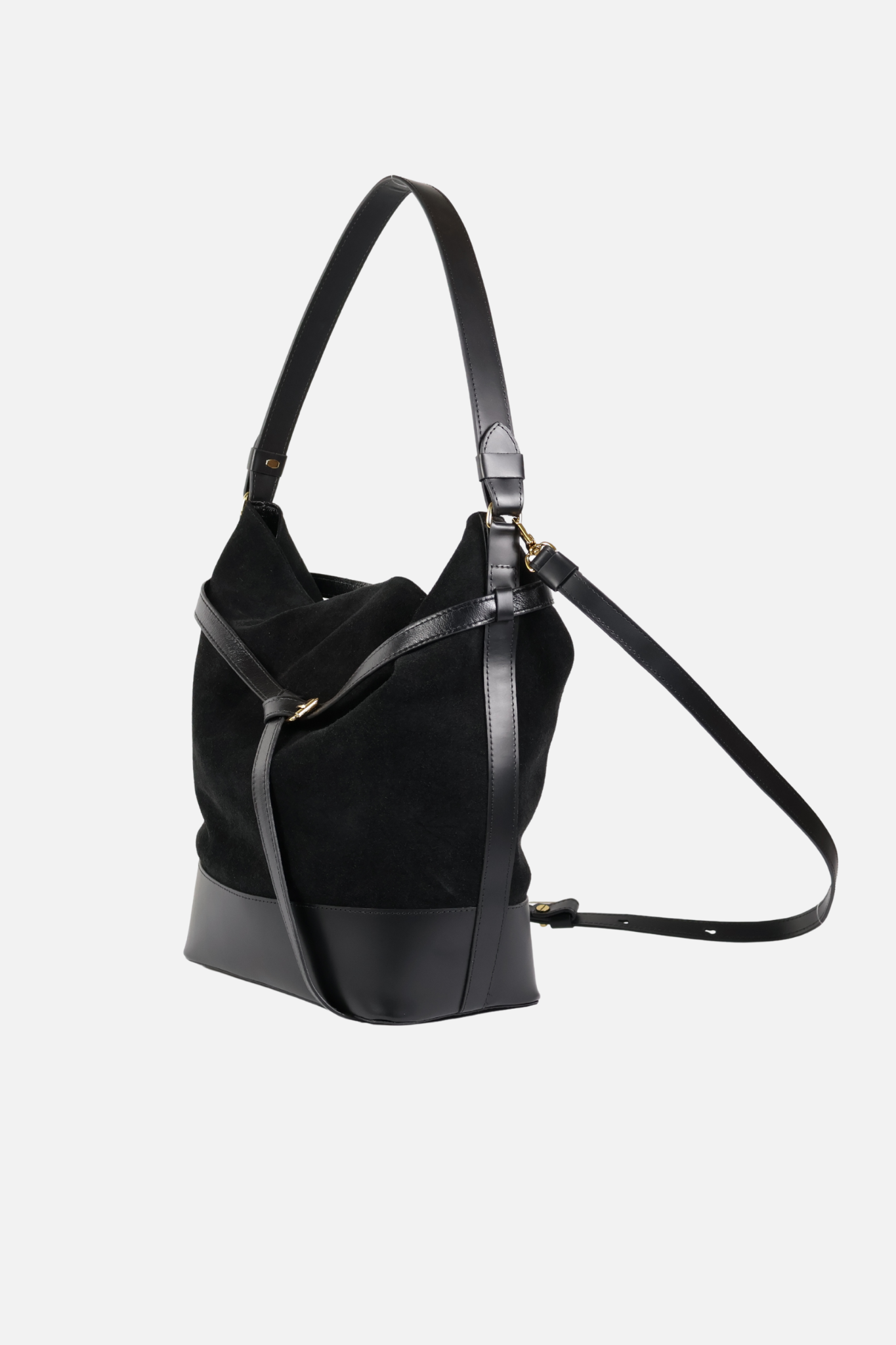 Bolsa Aspen Camurça Preta