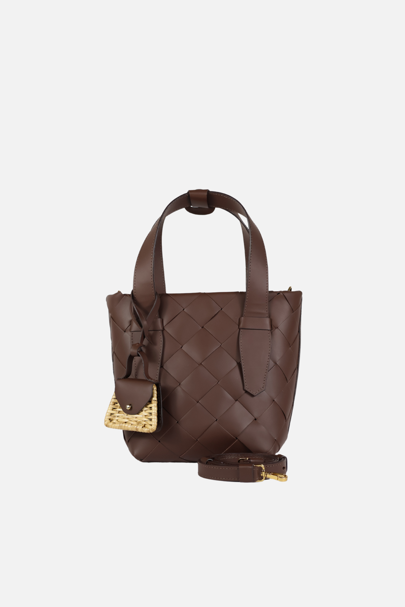 Bolsa Fiorela Couro Chocolate