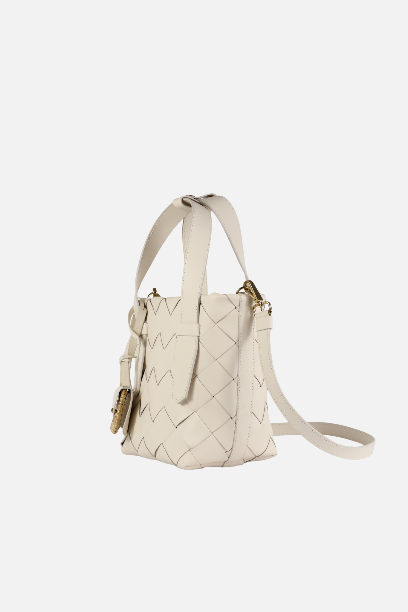 Bolsa Fiorela Couro Cream