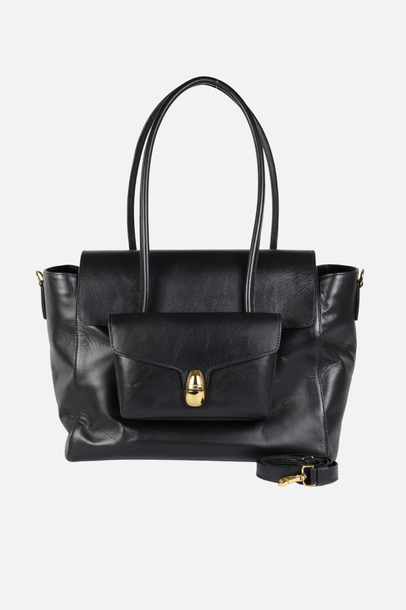 Bolsa Cubel Couro Preto