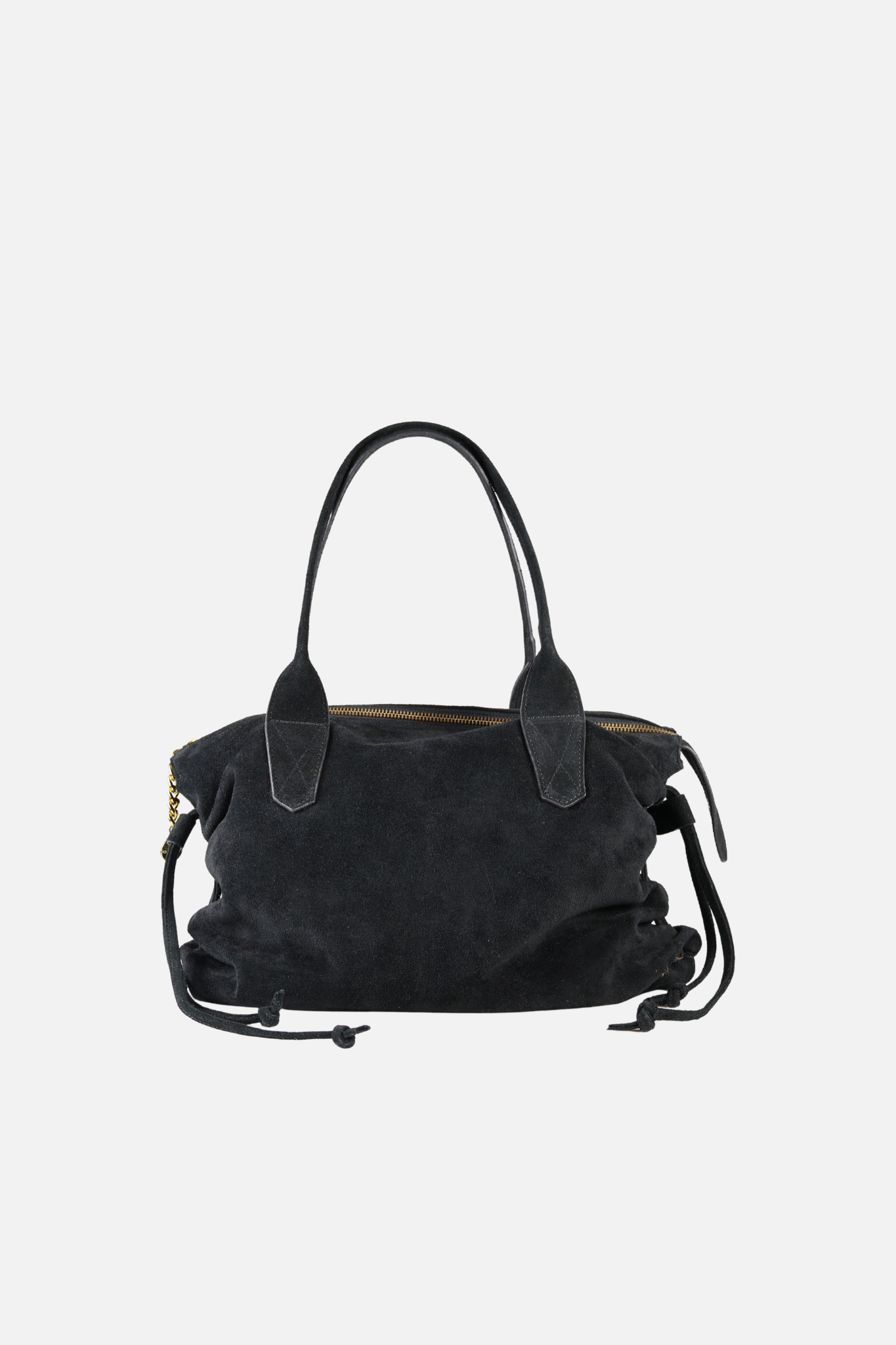 Bolsa Cora Camurça Preta