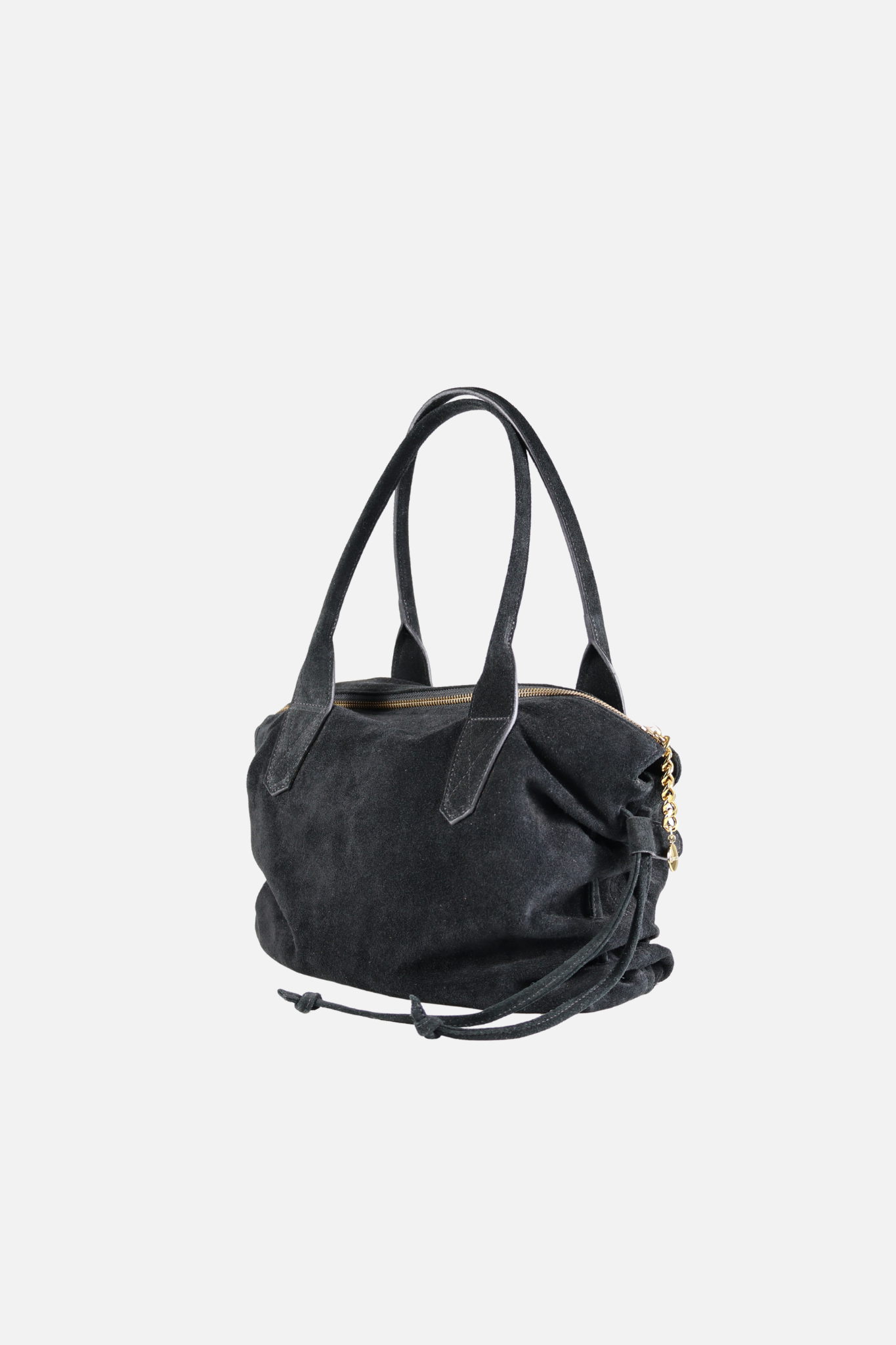 Bolsa Cora Camurça Preta