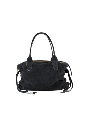 Bolsa Cora Camurça Preta