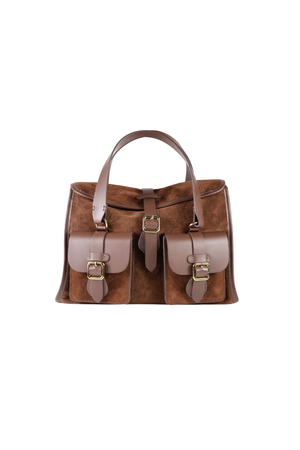 Bolsa Olivia Camurça Chocolate