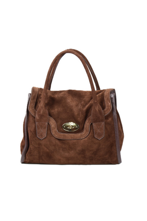 Bolsa Nekka Medium Camurça Chocolate