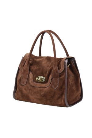 Bolsa Nekka Medium Camurça Chocolate