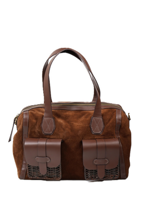 Bolsa Parsons Camurça Chocolate