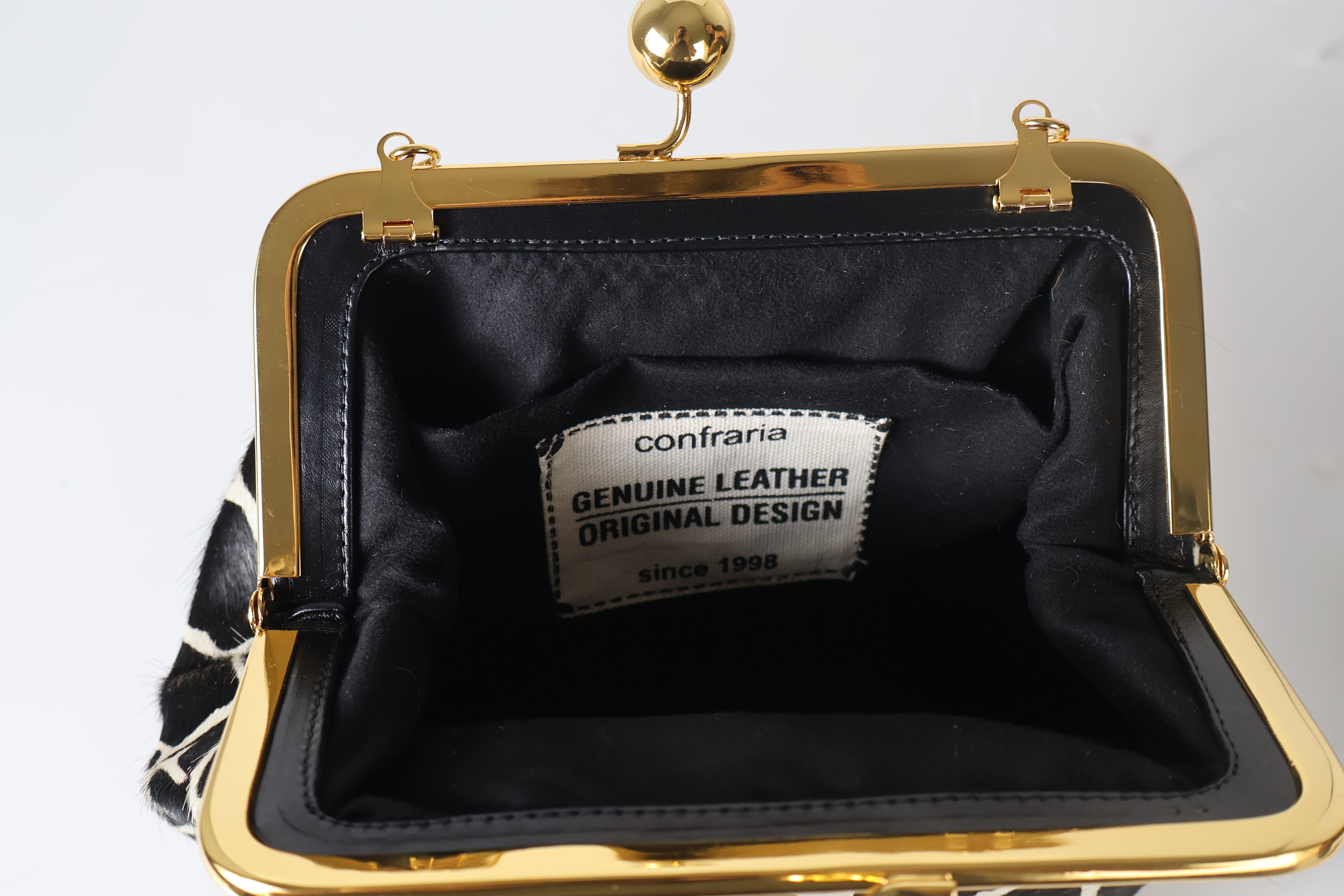 Clutch Savana Pêlo Girafa Preto