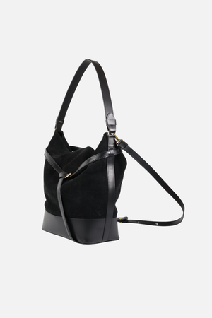 Bolsa Aspen Camurça Preta
