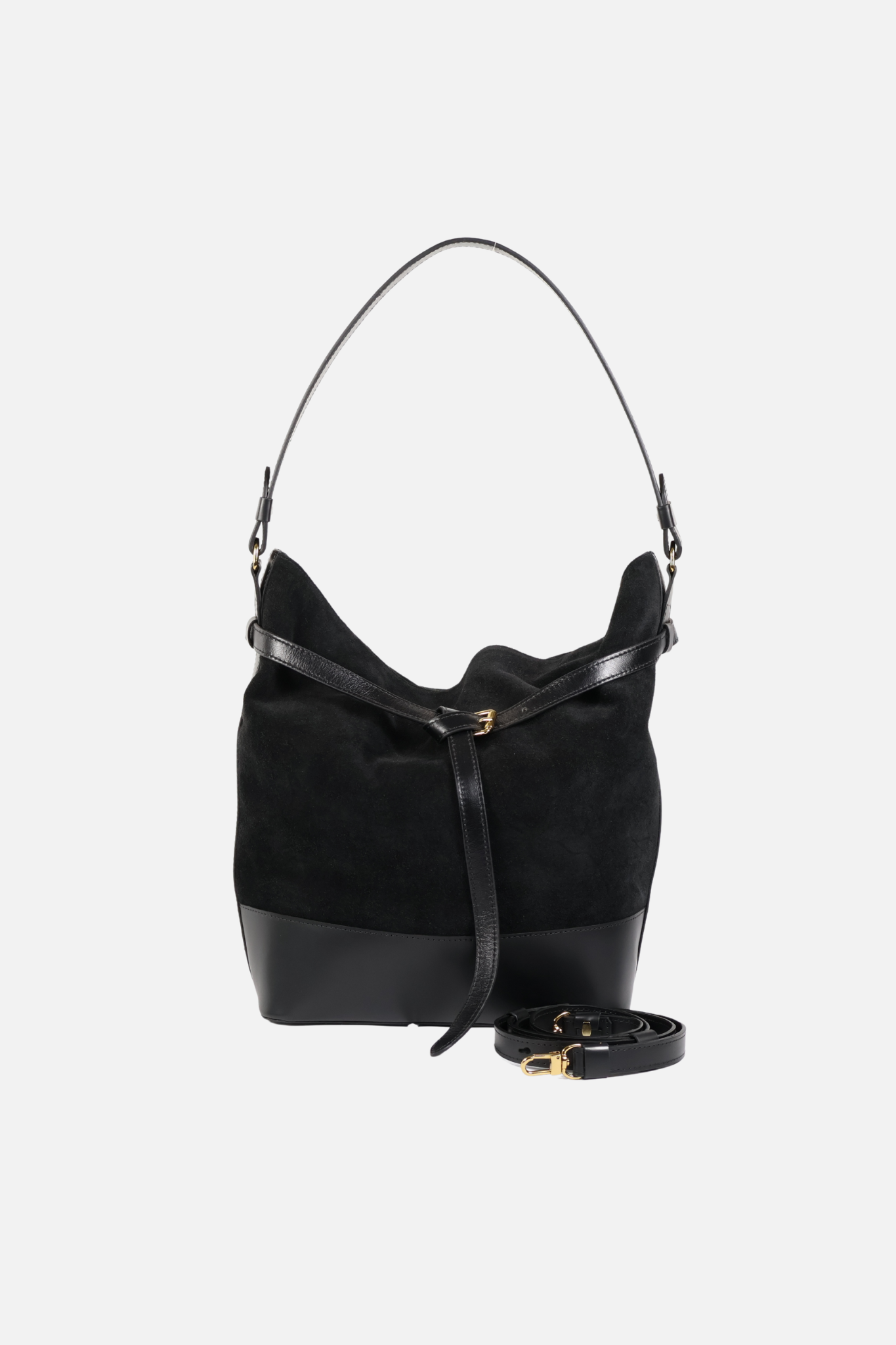 Bolsa Aspen Camurça Preta