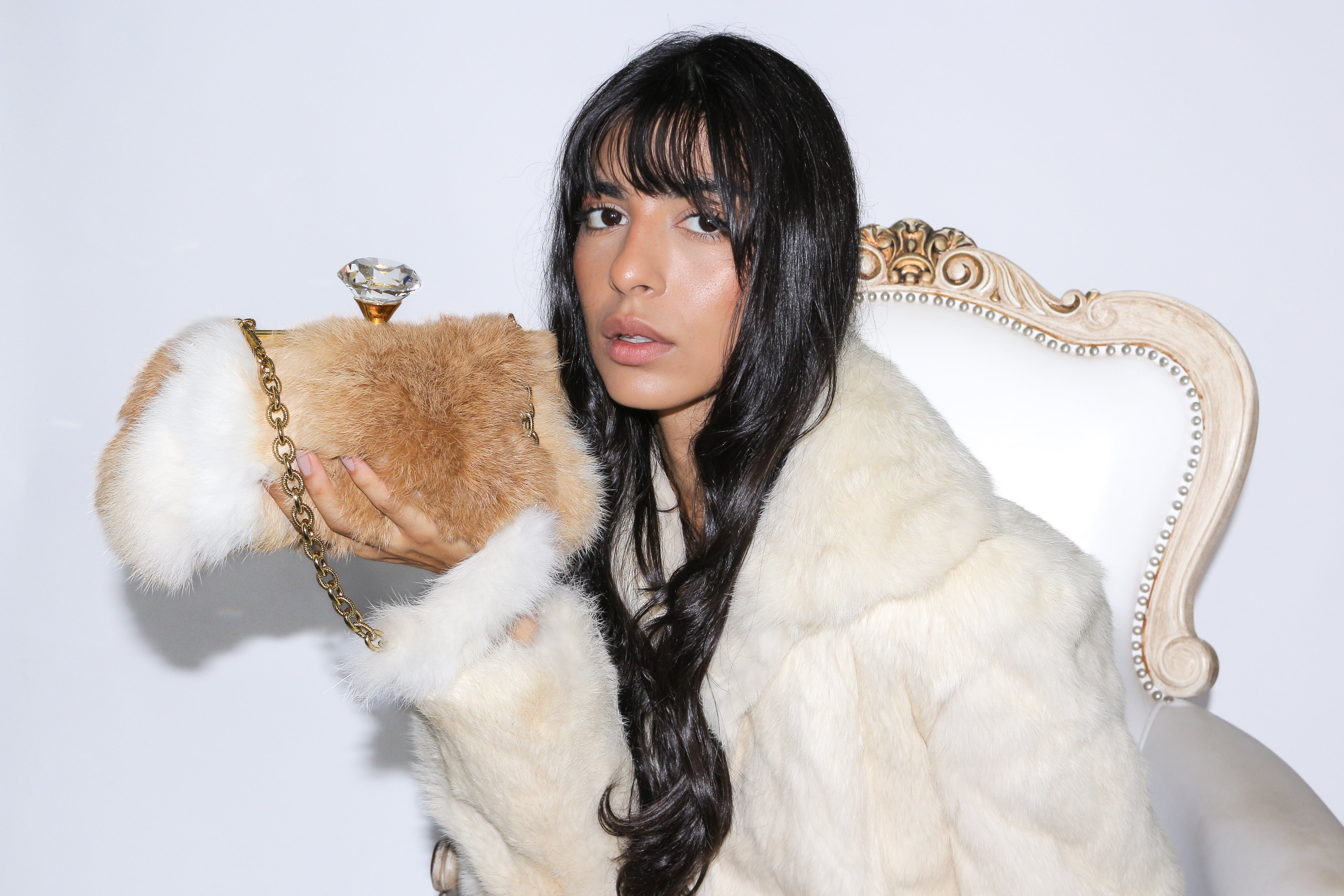 Clutch Helga Pêlo Natural